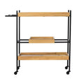 Claverdon Rolling Bar Cart - Natural - SEI