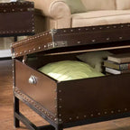 Table basse à cocktail Voyager – Marron – SEI