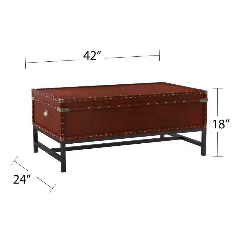 Table basse à cocktail Voyager – Marron – SEI
