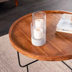Table basse ronde Marisdale - Naturel - SEI