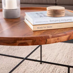 Table basse ronde Marisdale - Naturel - SEI