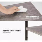 MAYEERTY Table Basse à 3 Niveaux avec Étagère de Rangement à Hauteur Réglable