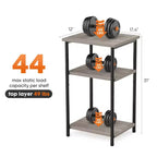 MAYEERTY Table Basse à 3 Niveaux avec Étagère de Rangement à Hauteur Réglable