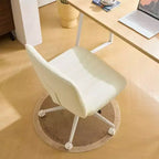 Karl Home | Chaise de bureau pivotante en cuir vert avocat à griffe de chat, réglable en hauteur
