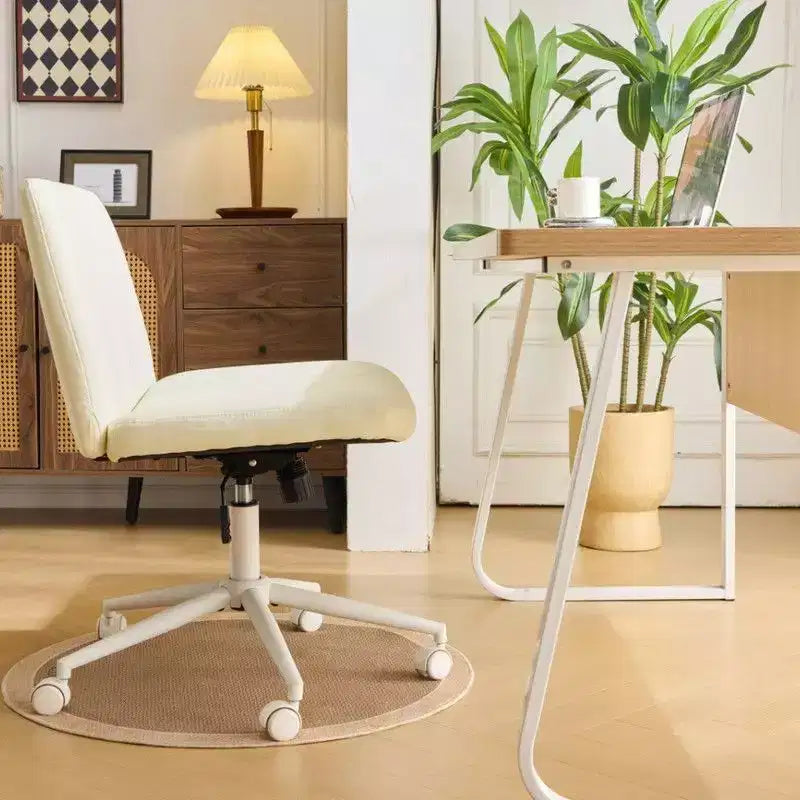 Karl Home | Chaise de bureau pivotante en cuir vert avocat à griffe de chat, réglable en hauteur