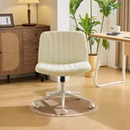Karl Home | Chaise de bureau pivotante en cuir vert avocat à griffe de chat, réglable en hauteur