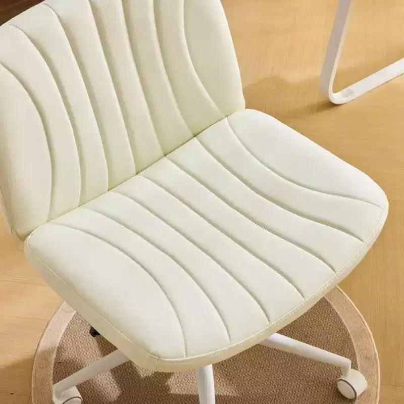 Karl Home | Chaise de bureau pivotante en cuir vert avocat à griffe de chat, réglable en hauteur