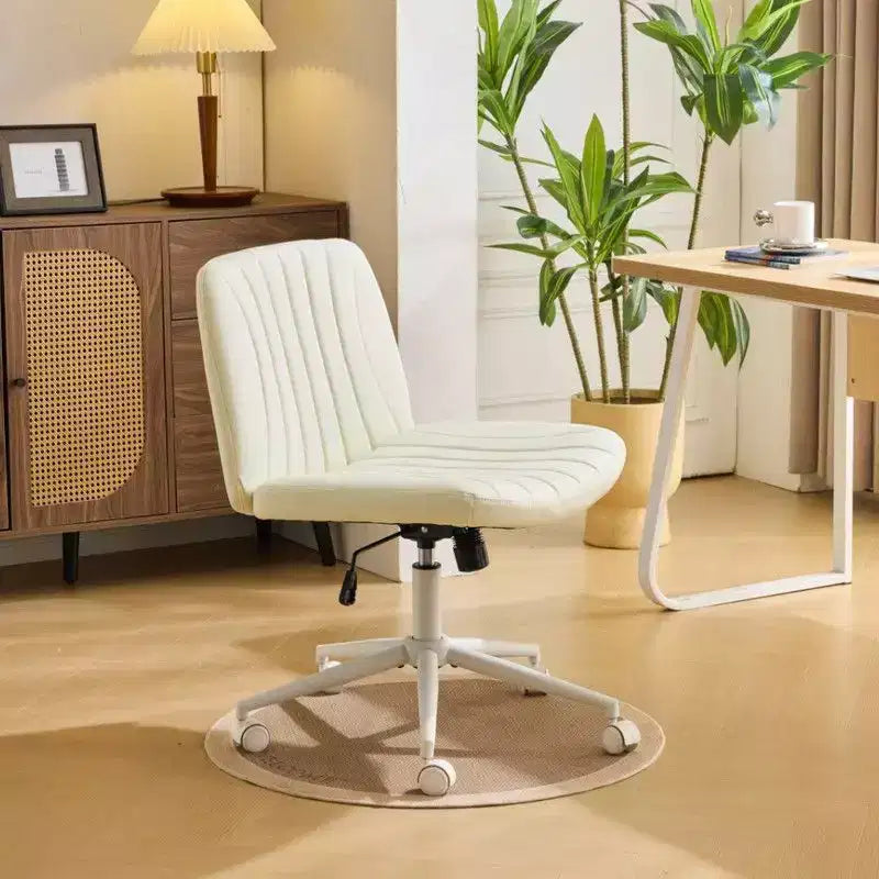 Karl Home | Chaise de bureau pivotante en cuir vert avocat à griffe de chat, réglable en hauteur