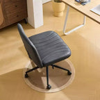 Karl Home | Chaise de bureau pivotante en cuir vert avocat à griffe de chat, réglable en hauteur