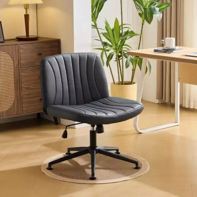 Karl Home | Chaise de bureau pivotante en cuir vert avocat à griffe de chat, réglable en hauteur