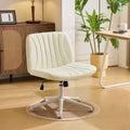 Karl Home | Chaise de bureau pivotante en cuir vert avocat à griffe de chat, réglable en hauteur