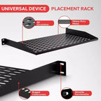 Pyle Plateau pour serveur rack 1U - Support universel pour appareil (PLRSTN14UX8) - Lot de 8