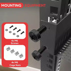 Pyle Plateau pour serveur rack 1U - Support universel pour appareil (PLRSTN14UX8) - Lot de 8