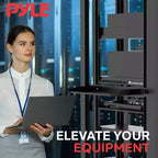 Pyle Plateau pour serveur rack 1U - Support universel pour appareil (PLRSTN14UX8) - Lot de 8