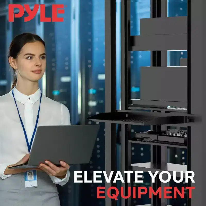 Pyle Plateau pour serveur rack 1U - Support universel pour appareil (PLRSTN14UX8) - Lot de 8