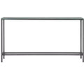 Darrin Narrow Long Console Table with Mirrored Top - Grey - SEI