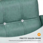 Chaise de Salon de Coiffure Hydraulique Robuste Rose Karl Home avec Accents Diamantés