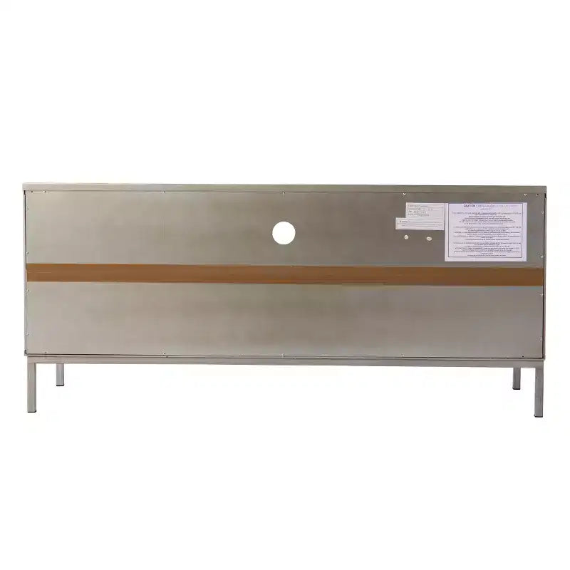 Meuble TV/multimédia Downley Storage – Argent – SEI