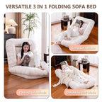 ATJafurn 67 Chaise de sol réglable en lin, chaise de sol ergonomique pour enfants et adultes, avec rembourrage en coton