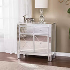 Armoire d'appoint Mirage à effet miroir - Anthracite - SEI