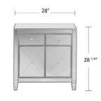 Armoire d'appoint Mirage à effet miroir - Anthracite - SEI