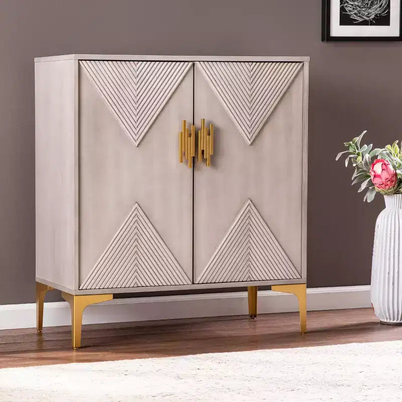 Meuble de rangement moderne Lantara - Gris - SEI