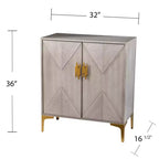 Meuble de rangement moderne Lantara - Gris - SEI