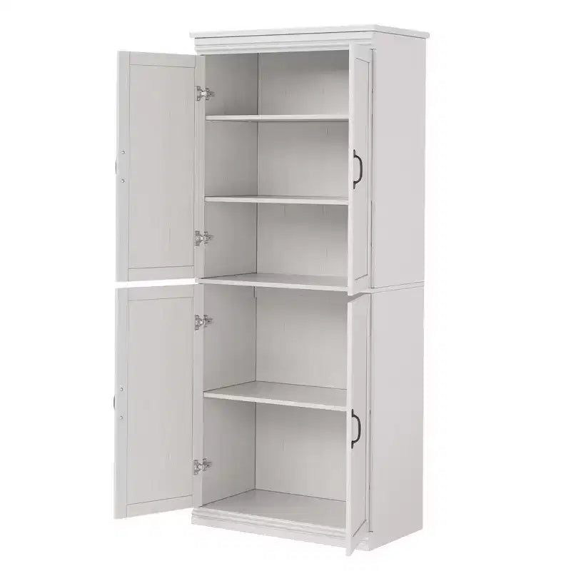 Grand buffet de cuisine de 178 cm avec 4 portes, 2 étagères réglables, placard en bois moderne, meuble de rangement de cuisine autoportant