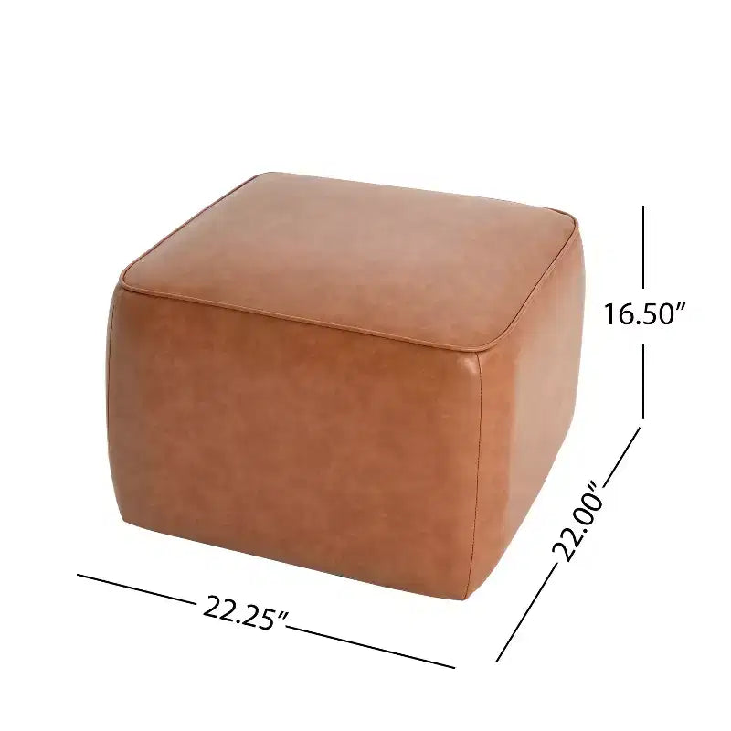 Christopher Knight Home Steve Ottoman carré d'appoint moderne rembourré