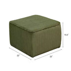 Christopher Knight Home Steve Ottoman carré d'appoint moderne rembourré