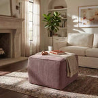 Christopher Knight Home Steve Ottoman carré d'appoint moderne rembourré