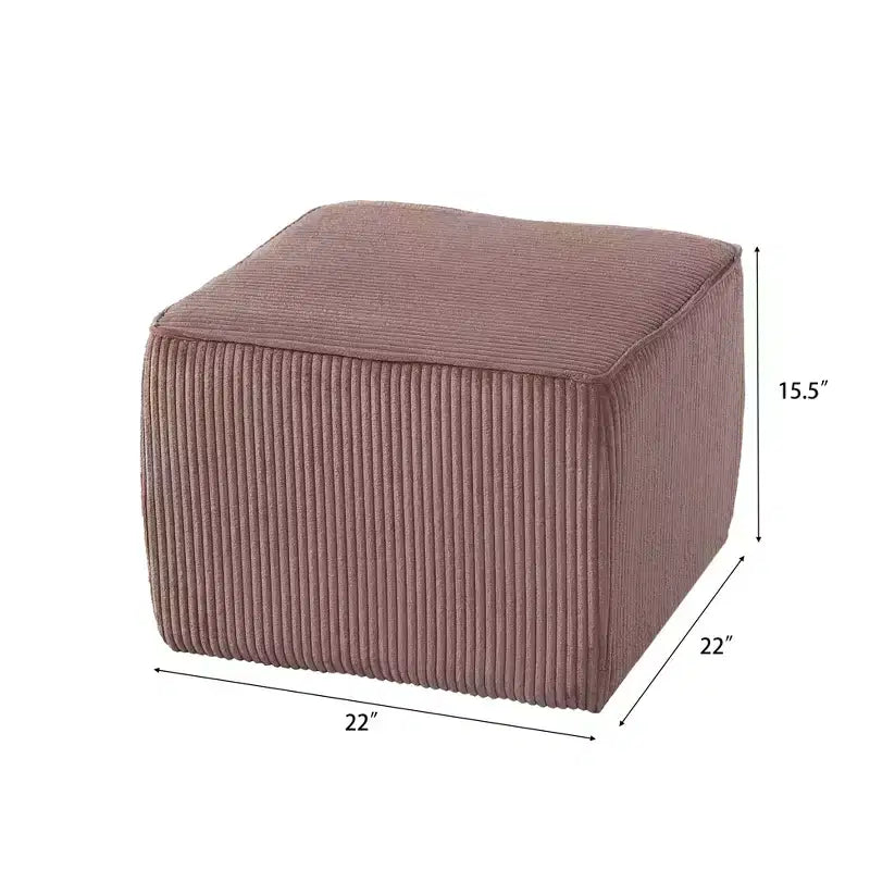 Christopher Knight Home Steve Ottoman carré d'appoint moderne rembourré