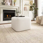 Christopher Knight Home Steve Ottoman carré d'appoint moderne rembourré