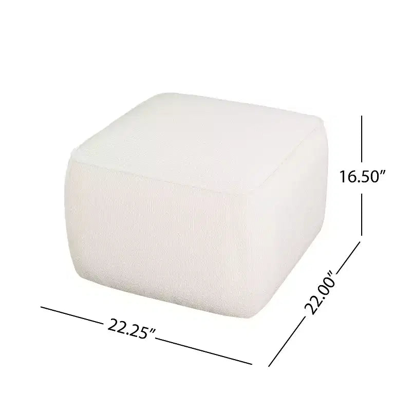 Christopher Knight Home Steve Ottoman carré d'appoint moderne rembourré