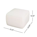 Christopher Knight Home Steve Ottoman carré d'appoint moderne rembourré