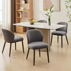 Lot de chaises de salle à manger (2/4/6 pièces), chaises de cuisine modernes rembourrées avec dossier ergonomique, chaises de salle à manger de 120 kg de capacité avec pieds en bois