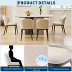 Lot de chaises de salle à manger (2/4/6 pièces), chaises de cuisine modernes rembourrées avec dossier ergonomique, chaises de salle à manger de 120 kg de capacité avec pieds en bois