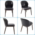 Lot de chaises de salle à manger (2/4/6 pièces), chaises de cuisine modernes rembourrées avec dossier ergonomique, chaises de salle à manger de 120 kg de capacité avec pieds en bois
