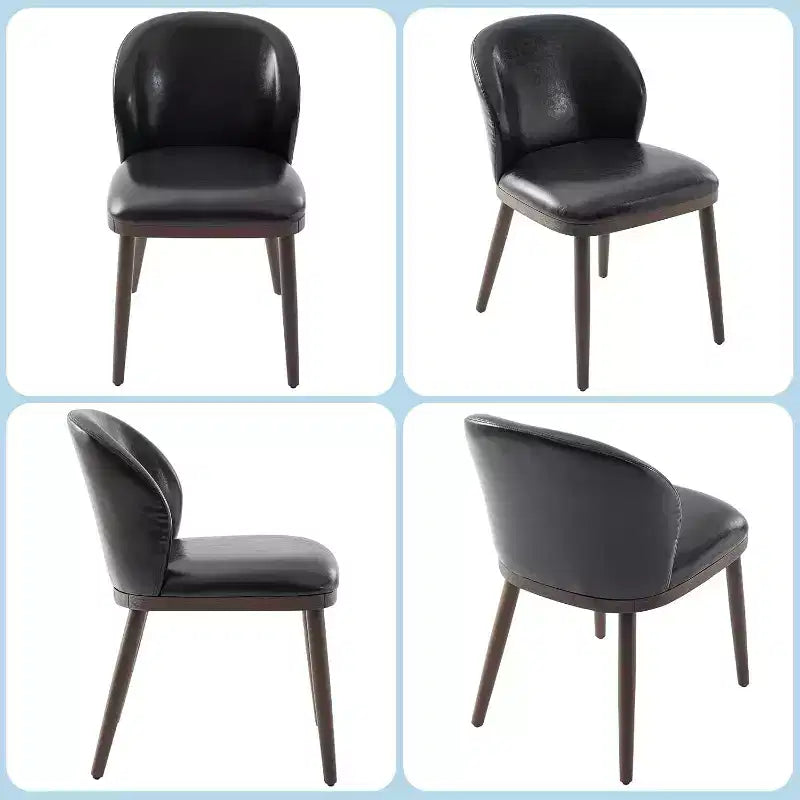 Lot de chaises de salle à manger (2/4/6 pièces), chaises de cuisine modernes rembourrées avec dossier ergonomique, chaises de salle à manger de 120 kg de capacité avec pieds en bois