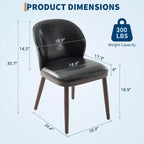 Lot de chaises de salle à manger (2/4/6 pièces), chaises de cuisine modernes rembourrées avec dossier ergonomique, chaises de salle à manger de 120 kg de capacité avec pieds en bois