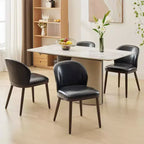 Lot de chaises de salle à manger (2/4/6 pièces), chaises de cuisine modernes rembourrées avec dossier ergonomique, chaises de salle à manger de 120 kg de capacité avec pieds en bois