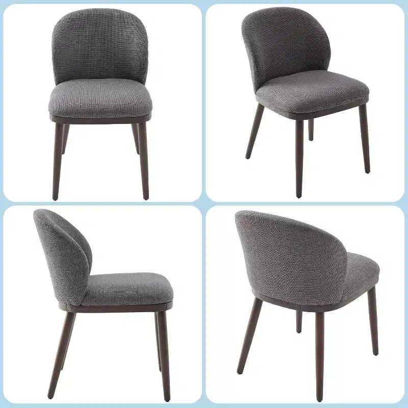 Lot de chaises de salle à manger (2/4/6 pièces), chaises de cuisine modernes rembourrées avec dossier ergonomique, chaises de salle à manger de 120 kg de capacité avec pieds en bois