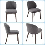 Lot de chaises de salle à manger (2/4/6 pièces), chaises de cuisine modernes rembourrées avec dossier ergonomique, chaises de salle à manger de 120 kg de capacité avec pieds en bois