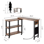 Table d'appoint pivotante à 360°, Table de canapé pivotante avec sac de rangement, 6 roulettes pivotantes avec freins
