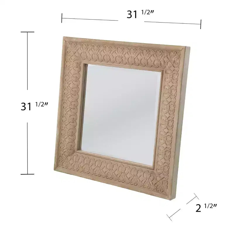 Miroir mural décoratif Dyerlane - Gris - SEI