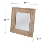 Miroir mural décoratif Dyerlane - Gris - SEI