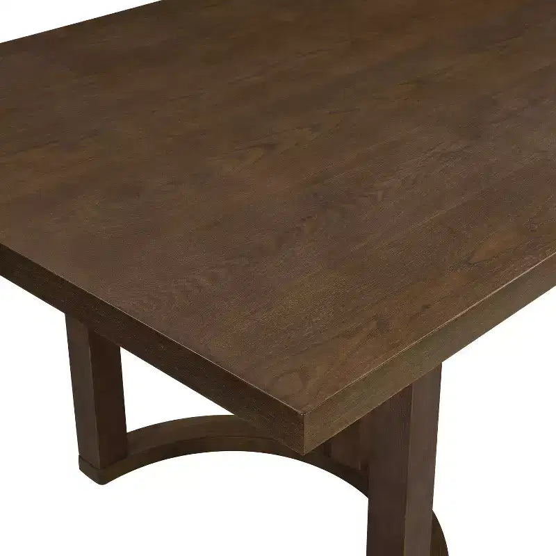 Ensemble de salle à manger moderne Christopher Knight Home Evat de 7 pièces en bois d'hévéa rembourré