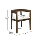 Ensemble de salle à manger moderne Christopher Knight Home Evat de 7 pièces en bois d'hévéa rembourré
