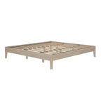 Cadre de lit Now Furniture King, lit plateforme en bois