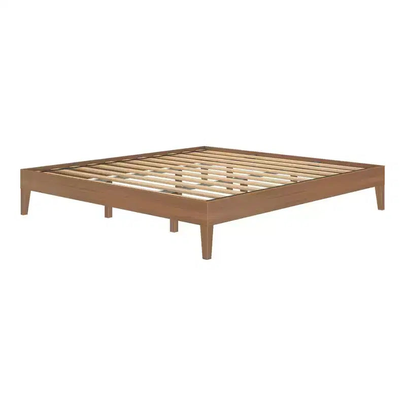 Cadre de lit Now Furniture King, lit plateforme en bois